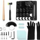 Sidasu Ring Bending Tool Kit, Multi-Functional Ring/Earring Bending Machine with Nylon Dies Set/Measurement Gauge, Precision Metal Craft Tool for Beginners & Professionals (14pc)