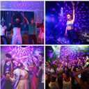 Litake UV Black Light for Glow Party, Sound Activated Party Light with Remote, LED Disco Ball Strobe Light in Dark Party Supplies, Dj Lighting for Halloween Birthday Home Dance Party Decoration 3 Pack