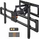 Perlegear Large Full Motion TV Wall Mount for 55120 inch TVs up to 220 lbs | 20% thicker heavy-duty steel, pre-assembled tv mount, tool-free tilt, swivel, extend, fits 16"/24" studs, max VESA 900x600mm
