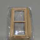 Toyvian Dollhouse Wooden Window, 1: 12 Scale Dollouse Mini Window Frame Miniature Wooden Furniture for Doll House Decoration Dollouse Accessories