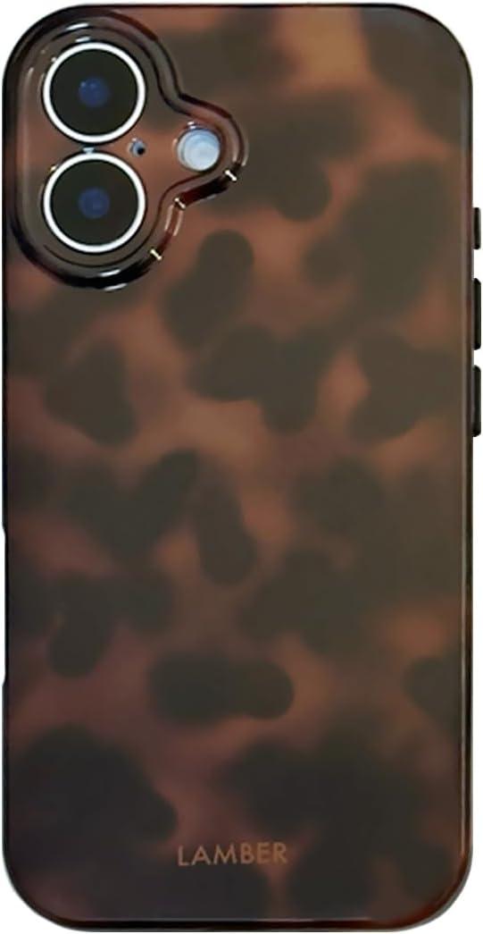 Aesthetic Tortoise Shell Phone Case for iPhone 17 - Cute Leopard | Brown Cheetah Print Slim IMD Protective Cover | Durable Fade-Proof | Girly Gift for Girl Women -Trendy Tortoise