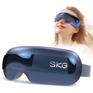 SKG Eye Massager with Heat, Bluetooth Heated Eye Massager for Relief with Vision Window Music, Soothing Eye Care to Relax Eyes, Best Gifts for Women Men