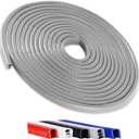 Winfort 16.5FT(5M) Universal Car Door Edge Protector Guards, No-Glue Required Rubber Seal U Shape Automotive Door Entry Guard, Suitable for Most Cars, SUVs and Trucks (Grey)