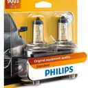 Philips 9003 Standard Halogen Replacement Headlight Bulb, 2 Pack