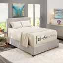 Nestl King Size Sheet Set, 4 Piece Extra Deep Pocket (18-24 inches), Microfiber, Hotel Luxury, Soft, Breathable, Wrinkle-Free, Easy to Care, Off White