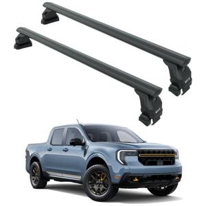 Roof Racks Cross Bars Compatible with Ford Maverick Aluminum 2 Pcs Bars Black, Low Wind Noise, Lockable