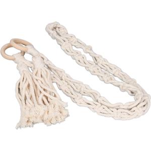 Soft Toy Organiser Chain for Hats, Clothes Accessories, Comfortable Stuffed Toy Hanger with Materials, Multifunctional Space Saving Design (Beige)