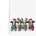 Christmas Cow Kitchen Towels, Highland Cow Kitchen Towels Decor for Bathroom Kitchen Cows Dish Towels Gifts for Women 16x24