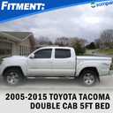 Osompar Fuel Filler Door Lid Cover for Toyota Tacoma Double Cab Short 5FT Bed 2005-2015 Replace 77305-04904 Fuel Gas Tank Door Cap