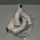 White Ceramic Vase Set of 2, Hollow Oval Flower Vases for Decor, Handmade Nordic Minimalist Ceramic Vase for Pampas Grass, Living Room, Farmhouse & Boho Home Decor, Housewarming Gifts