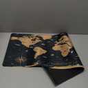 Desk Mat,Vintage World Map Extended Gaming Mouse Pad for Office Work & Game,Computer Keyboard Mouse Mat Desk Non-Slip Rubber Base Large Mousepad with Stitched Edges, 31.5x15.7inch