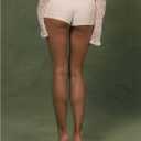 Women's Floral Lace Drop Waist Booty Shorts Skinny Y2k Summer Mini Shorts (S)