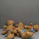 Teddy Bears Bulk 5 Packs 13.5 Inches Small Stuffed Bears Pack for Christmas Valentines Baby Shower Party Decorations Centerpieces Favors Light Brown