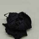 Womens Bikini Set High Waisted Swimwear Tie Knot High Rise Two Piece Swimsuits Bathing Suits (Large, Black)