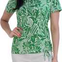 Stella Parker Womens Fashion T-Shirt Casual Short Sleeve Trendy Top (Small)