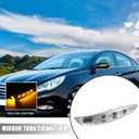 X AUTOHAUX 1 Pair Car 4 LED Front Left and Right Side Mirror Turn Signal Light 87613-3S000 87623-3S000 for Hyundai Sonata 2011-2014