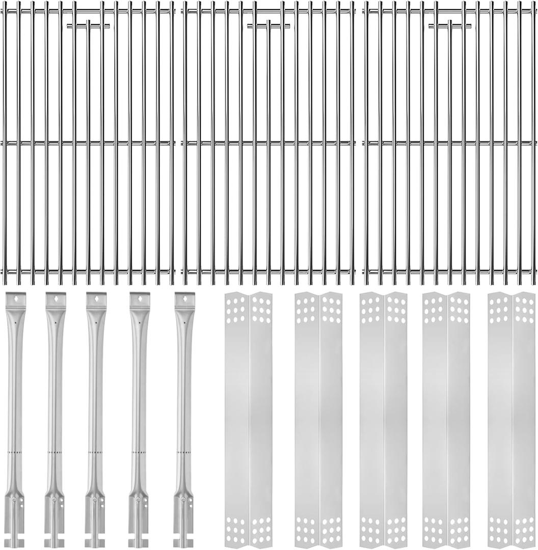 Grill Parts Kit for Kitchen Aid BBQ Grill Replacement Parts 720-0893 720-0893A 720-0893D 720-0893G Grill Grates, Heat Plates & Grill Burner Tubes Replacement Parts for Kitchen Aid Grill Accessories