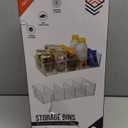 ClearSpace Plastic Pantry Organization and Storage Bins with Removable Dividers  XL Perfect Kitchen / Refrigerator/ Cabinet Organizers, 2 Pack