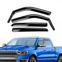 ZAZCQIL in-Channel Rain Guards for Ford F150 2021-2025 SuperCrew,Extra Durable Vent Deflector,F-150 Raptor Crew Cab Window Deflectors Vent Visor