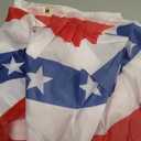 6PCS USA Patriotic Pleated Fan Flags - 3 x1.5 Ft American US Flag Buntings Banner Patriotic Bunting Flag Stars and Stripes Flag Bunting for Memorial Day The 4th of July and Labour Day (18INx35IN)