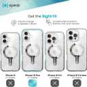 Speck Clear iPhone 16 Plus Case - Slim Phone Case iPhone 16 Plus - iPhone 16 Plus Phone Case - MagSafe - GemShell - Crystal Clear