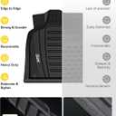 3W Floor Mats Fit for 2009-2017 Audi Q5/2013-2017 Audi SQ5, Custom Fit TPE All Weather Floor Liner Q5 1st and 2nd Row Full Set Car Mats Q5 Accessories