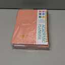 Academic Planner 2026 - Hardcover Weekly & Monthly Calendar Agenda, Daily Planner for Students & Teachers, 8.5" x 6.3" Portable Size Daily Agenda Book with Tabs, College Organizer Notebook (pink)