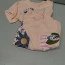 Toddler Girl Dress Summer Short Sleeve Cotton Cute Casual Clothes Outfits Clothing Peach Butterfly 4T