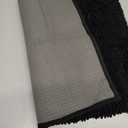 H.VERSAILTEX Black Bathroom Rug Set Bath Mats for Bathroom Floor, Super Thick Soft Shaggy Chenille Bath Mats Machine Washable, Dry Fast Water Absorbent Bath Mats(17" x 24")