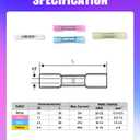 330PCS Marine Grade Heat Shrink Wire Connectors  22-16, 16-14, 12-10, 26-22 AWG Waterproof Electrical Crimp Connector Kit  Tinned Copper, Insulated Butt Splices for Boat, Truck, RV, Automotive