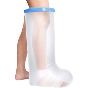 Bukihome Shower Watertight Foot Protector, Adult Leg Cast Covers, Extra Large Capacity Adult Thigh Tension & Super Waterproof Leg Protector, For Thigh size 21.65-23.23 inches (Clear)