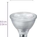 Philips LED 75W PAR30 2-Pack Ultra Definition Bright White (3000K) 850 Lumen (10.5W = 75W) Dimmable Flicker-Free Light Bulbs