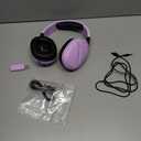 WolfLawS Wireless Gaming Headset with Noise Canceling Microphone for PS5, PC, PS4, 2.4G/Bluetooth Gaming Headphones with USB and Type-c Connector, Wired Mode for Controller (Purple)