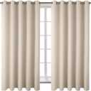 BGment Blackout Curtains - Grommet Thermal Insulated Room Darkening Bedroom and Living Room Curtains, Set of 2 Panels (70 x 63 Inch, Champagne)