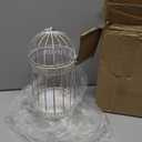 Decorative White Metal Bird Cage 