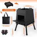 Portable Wood Stove Folding Twig Stove for Backpacking Camping Cooking