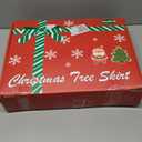 84 Inch Faux Fur Christmas Tree Skirt - Premium White Extra Large Plush Tree Skirt for 7.5-15 Ft Trees