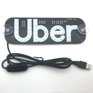 LED Light Signs for Car Windshield,Taxi Logo with Suction Cups, USB Type C Cable, Rideshare Sign for All Vehicles (Green)