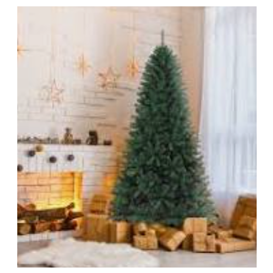 Vebreda Christmas Tree 6ft Artificial Hinged Xmas Tree
