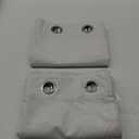 H.VERSAILTEX Linen Blackout Curtains 84 Inches Long 100% Blackout Thermal Insulated Textured Linen Look Curtain Draperies Anti-Rust Grommet, Energy Saving with White Liner, 2 Panels, Bright White (84"L x 52"W)