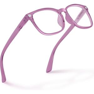 CCVOO Reading Glasses for Women/Men, Eyeglasses, Blue Light Readers for Women/Men, Computer Eye Glasses, Cheaters (Purple)