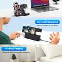 Wireless Charger for Mag-Safe Charging Station: JoyGeek 3 in 1 Magnetic Travel Stand Charge for iPhone 15 14 13 12 Pro Max Plus - Apple Watch 9 8 7 6 5 4 3 2 SE - AirPods Pro 2/3