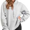 Aon's High Natural Cotton Blend Hoodies For Women: More Breathable & Appealing Modern Fit Sweatshirt Sweaters (Medium, Heather Grey)