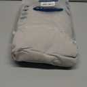 MooMee Fitted Bottom Sheet Only 100% Washed Cotton Linen Like Textured Breathable Durable Soft Comfy Deep Pocket Fits Mattress up to 17" (Cream Grey, Queen)