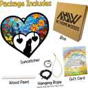 2 x Guinea Pig Memorial Suncatcher, Personalized Pet Memorial Ornament with Name Date, Pet Passing Away Gift, Sympathy Gift for Loss of Guinea Pig, Bereavement Gifts for Loss of Pet