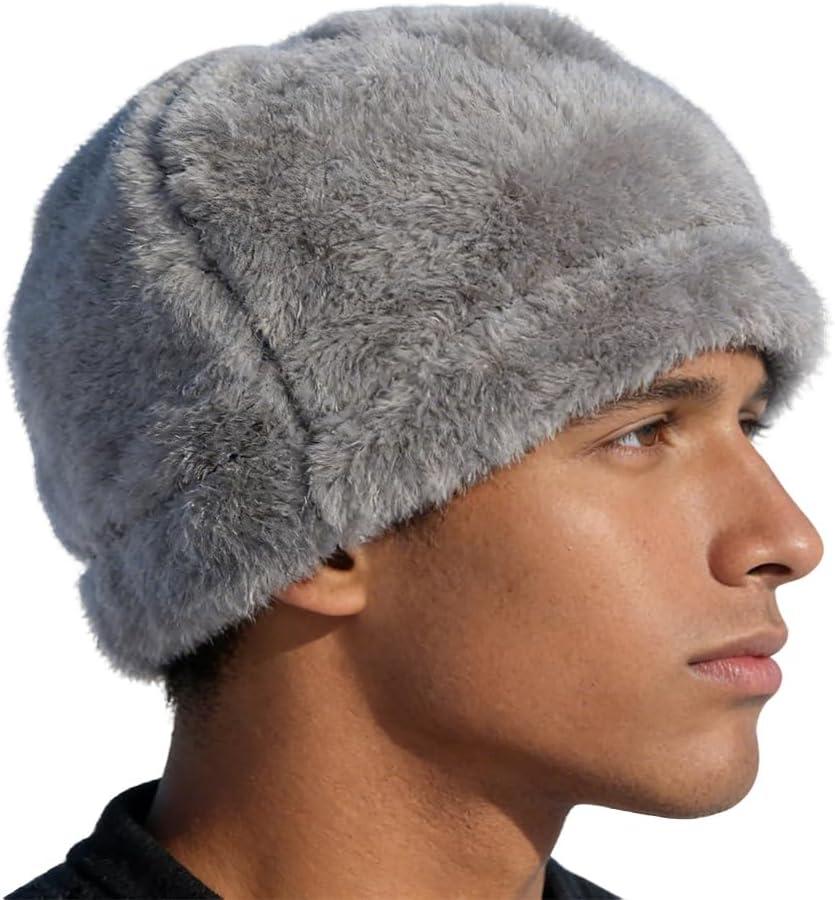 Tactical Beanie Heavy Fleece Watch Hat Winter Army Military Outdoor Hunting Fishing Skull Cap for Men and Women (Gray)