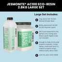 Jesmonite AC100 Eco-Resin Water-Based Casting Material for DIY Projects, Two-Part Powder Base and Liquid Set, Solvent Free Resin Alternative, Large 2.5kg Set