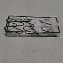 2 Pack Pot Lid Organizer Rack, 6-Tier Pot Lids Holder for Cabinet Door/Wall, No Drilling Adhesive Wall/Door Mounted Rustproof Pot and Pan Cover for Kitchen Storage, Classic Black