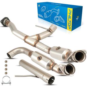 PHILTOP Right Kit Direct-Fit Compatible with Ford, Lincoln F-150 5.4L 2009-2010, Expedition 2007-2014, Navigator 2007-2013 Replace# 30497, 30496, Stainless Steel (EPA Compliant)