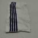 The Tour Towel | Large Golf Caddy Towel Terry Cloth, Absorbent 19" x 44", Center Cut, Perfect Hang Golf Cart Accessory and Golf Bag, Multiple Colors (White W/Blue Stripes)